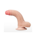 Lovetoy - 7" Sliding Skin Dildo - Lys Hudfarge